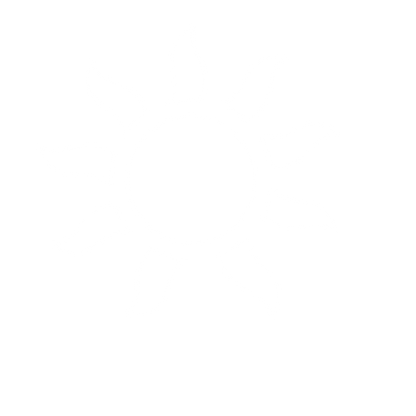 Curved Ray Sun Logo #ffffff