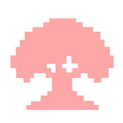 Pixel Tree Logo #ffa6a6