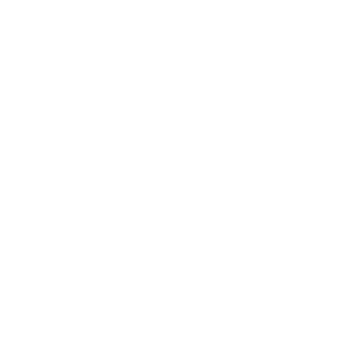 Pixel Tree Logo #ffffff