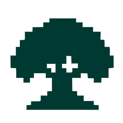 Pixel Tree Logo #003932