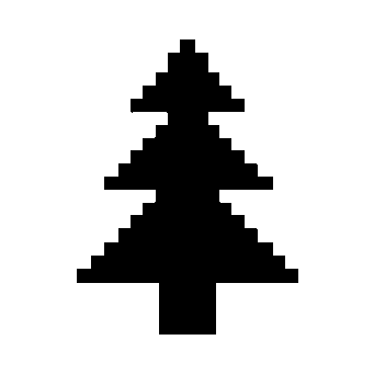 Pixel Christmas Tree Logo