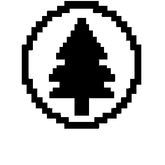 Pixel Tree Circle Logo