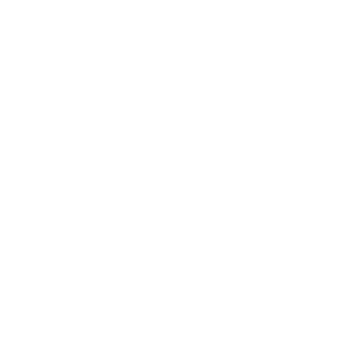 Pixel Tree Logo #ffffff
