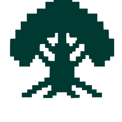 Pixel Tree Logo #003932