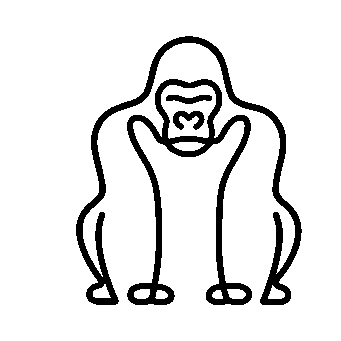 Monoline Gorilla Logo