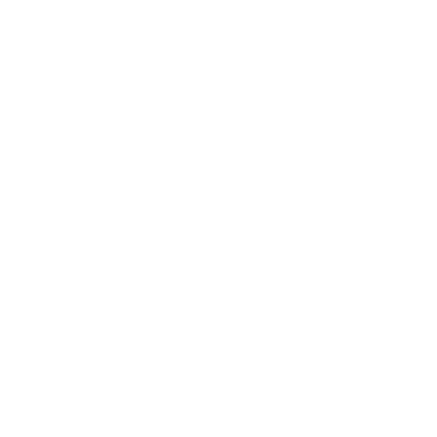 Monoline Gorilla Logo #ffffff