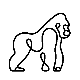 Monoline Gorilla Logo