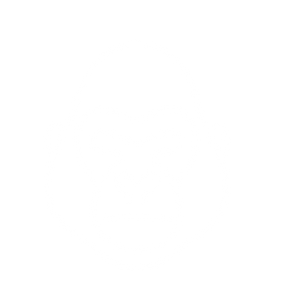 Monoline Gorilla Face Logo #ffffff