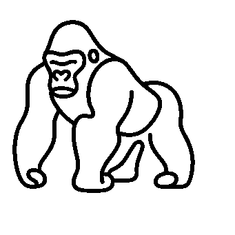 Monoline Gorilla Logo