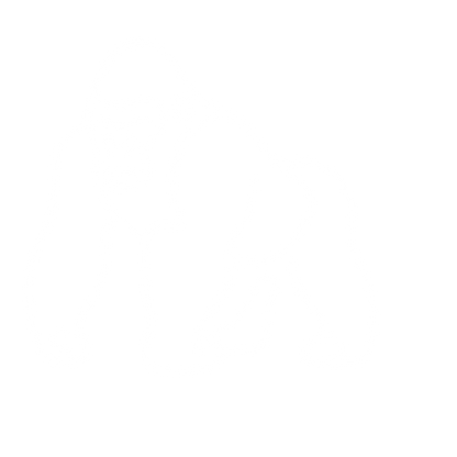 Monoline Gorilla Logo #ffffff