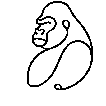 Monoline Gorilla Logo