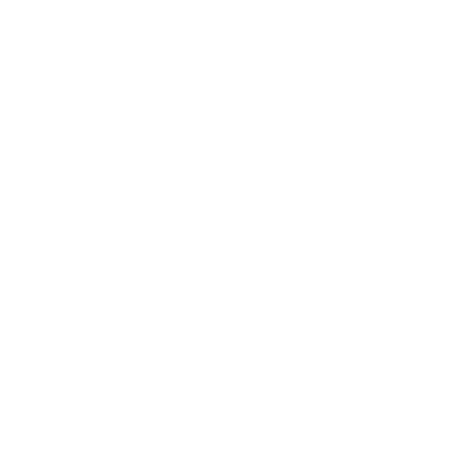 Monoline Gorilla Sitting Logo #ffffff