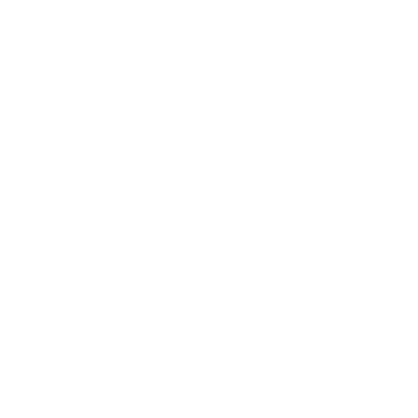 Monoline Gorilla Walking Logo #ffffff