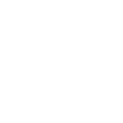Frog on Lily Pad Logo #ffffff