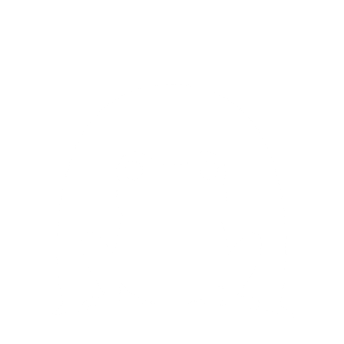 Negative Space Frog Logo #ffffff