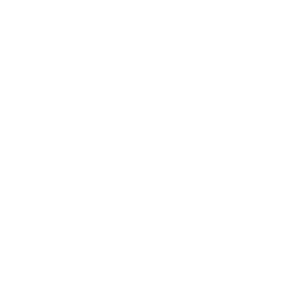 Negative Space Frog Logo #ffffff