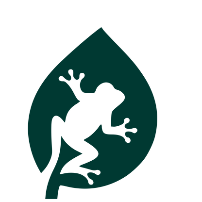 Frog on Leaf Logo #003932