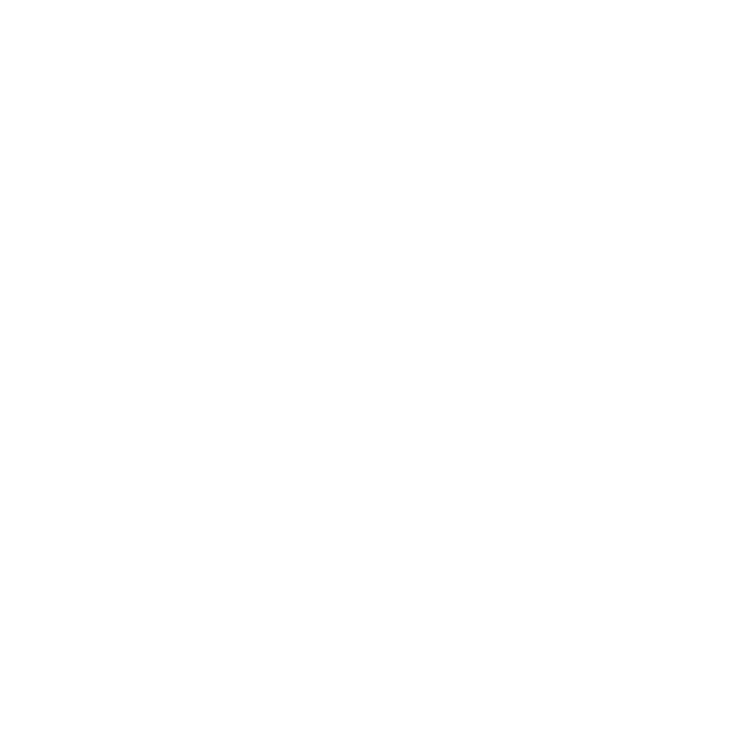 Negative Space Frog Circle Logo #ffffff