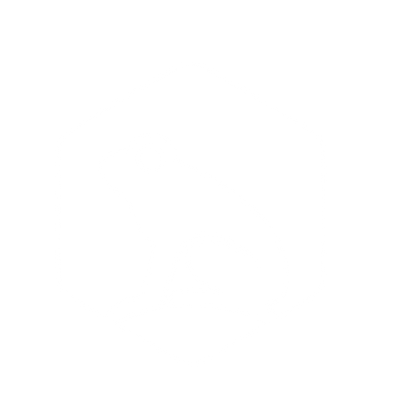 Frog Hexagon Negative Space Logo #ffffff