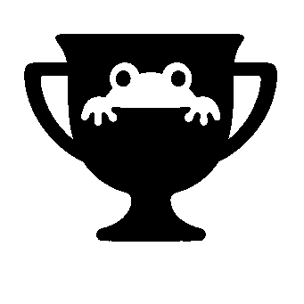 Frog Trophy Cup Logo