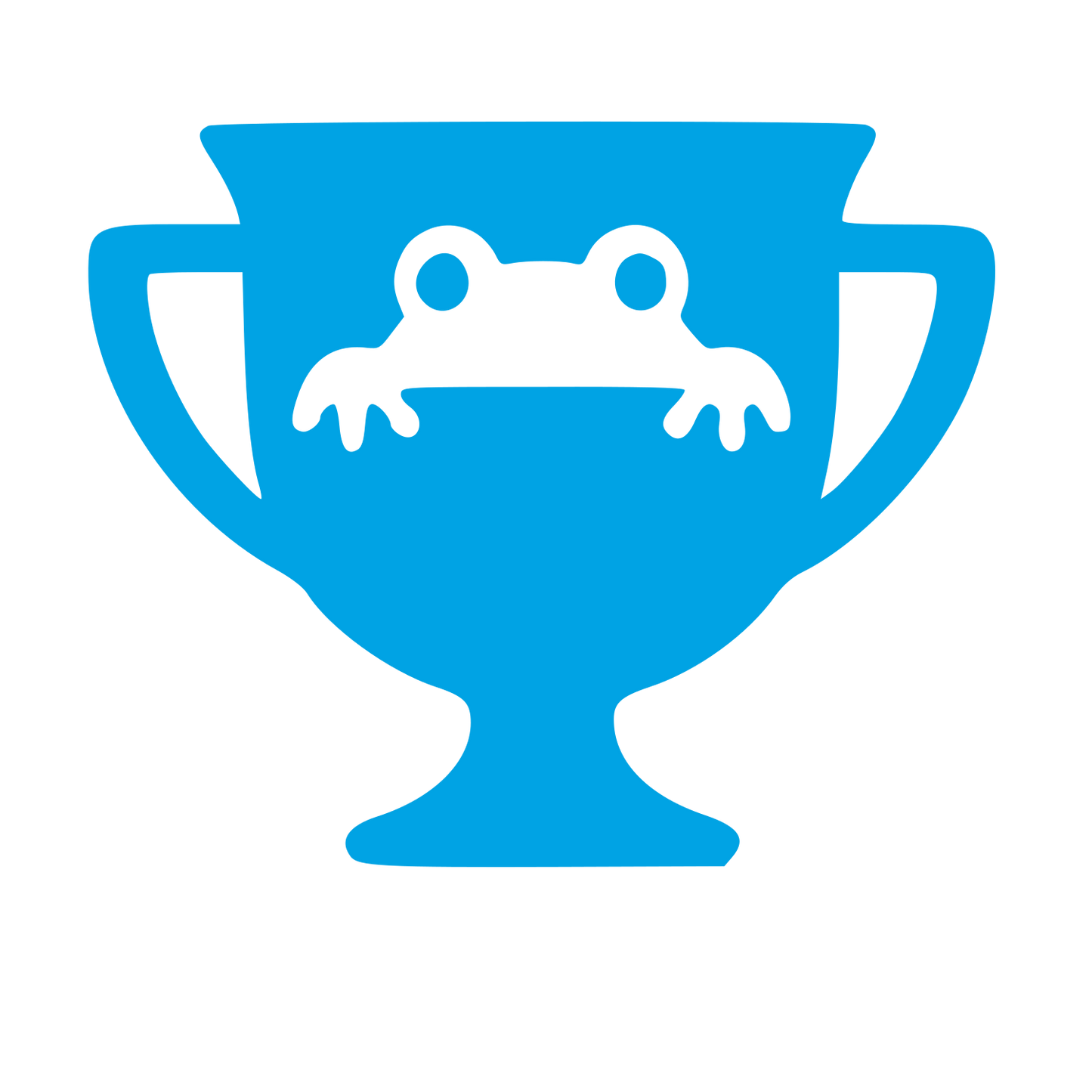 Frog Trophy Cup Logo #00a3e4