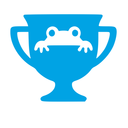 Frog Trophy Cup Logo #00a3e4