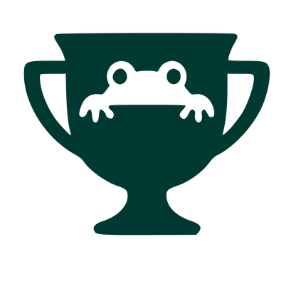 Frog Trophy Cup Logo #003932