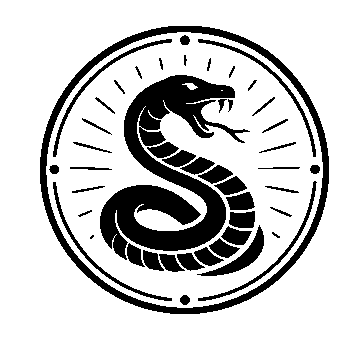 Snake Stamp Badge Logo