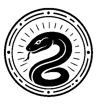 Snake Stamp Badge Logo