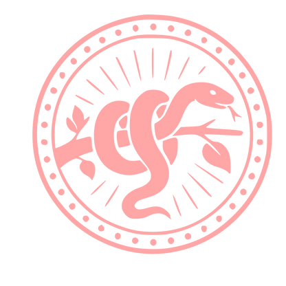 Snake Branch Badge Logo #ffa6a6