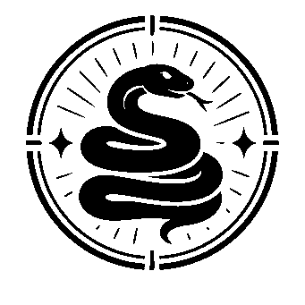 Stamp Badge Snake Logo