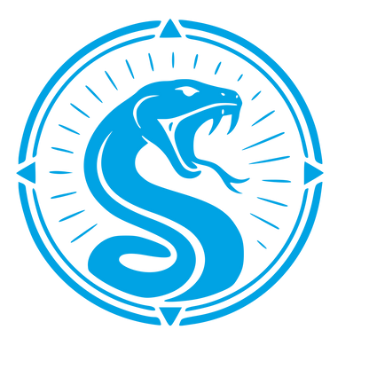 Cobra Snake Stamp Badge Logo #00a3e4
