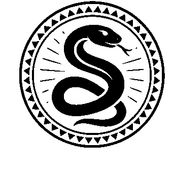 Snake Badge Stamp Logo
