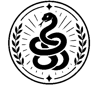 Snake Emblem Stamp Badge Logo