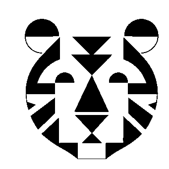 Bauhaus Tiger Face Logo