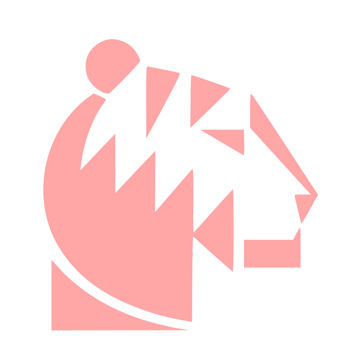 Bauhaus Tiger Head Logo #ffa6a6