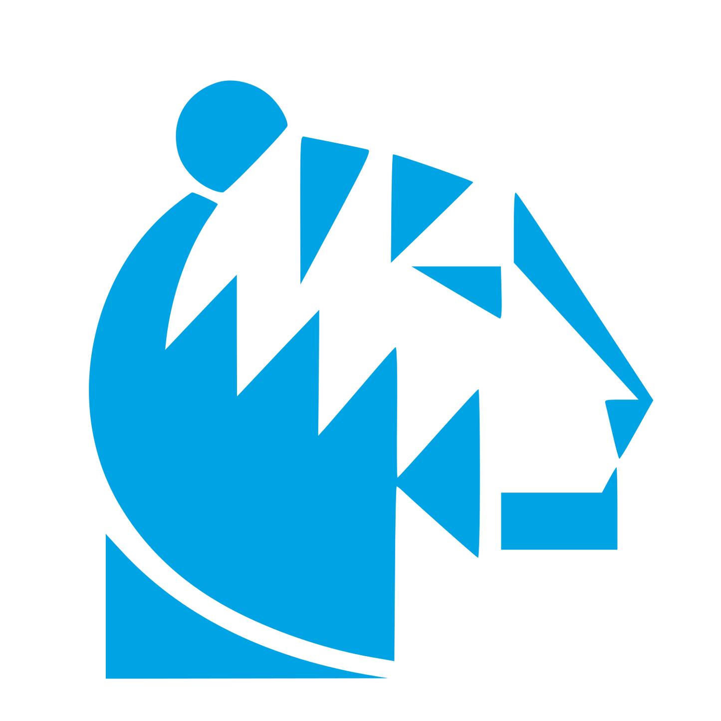 Bauhaus Tiger Head Logo #00a3e4