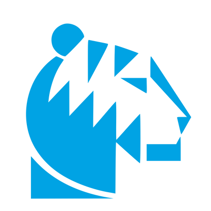 Bauhaus Tiger Head Logo #00a3e4