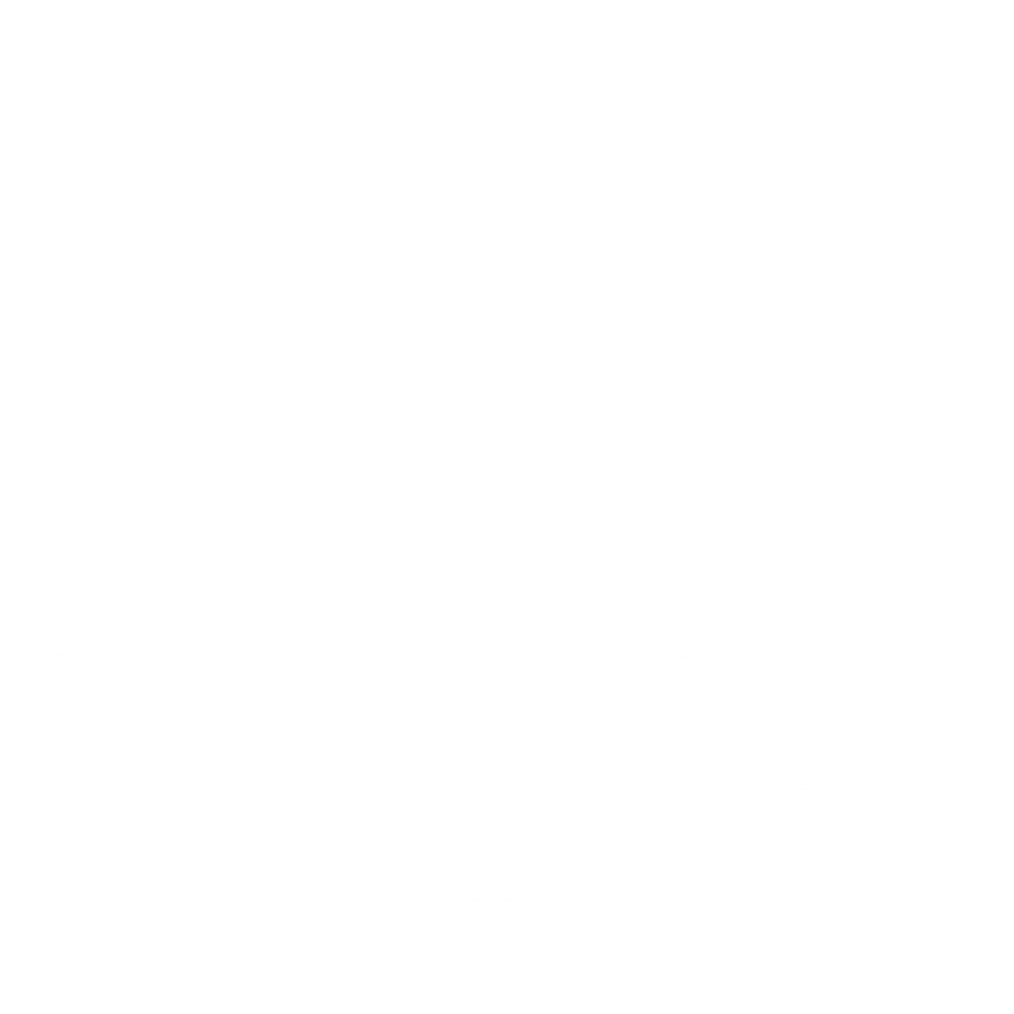 Bauhaus Tiger Face Logo #ffffff