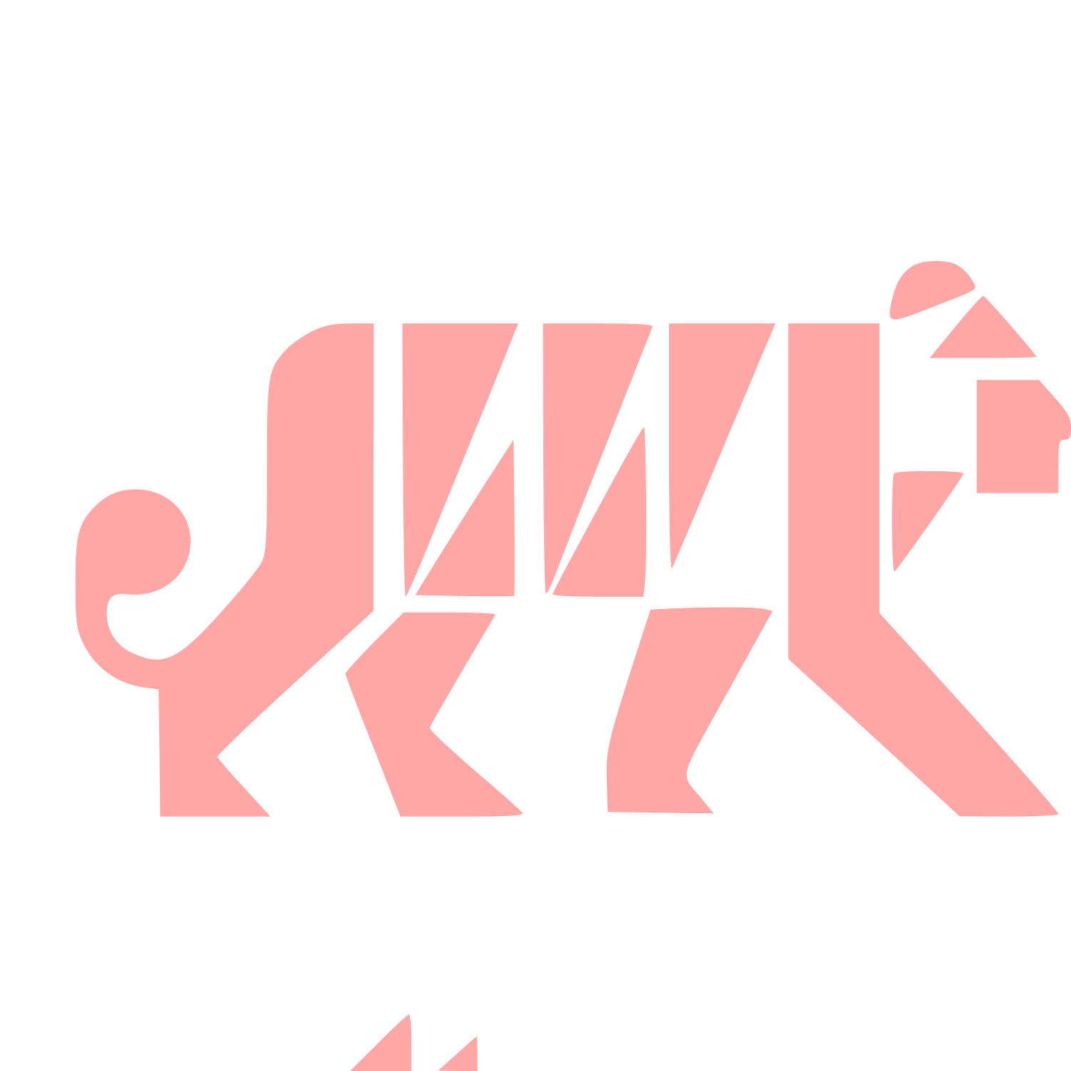 Bauhaus Tiger Logo #ffa6a6