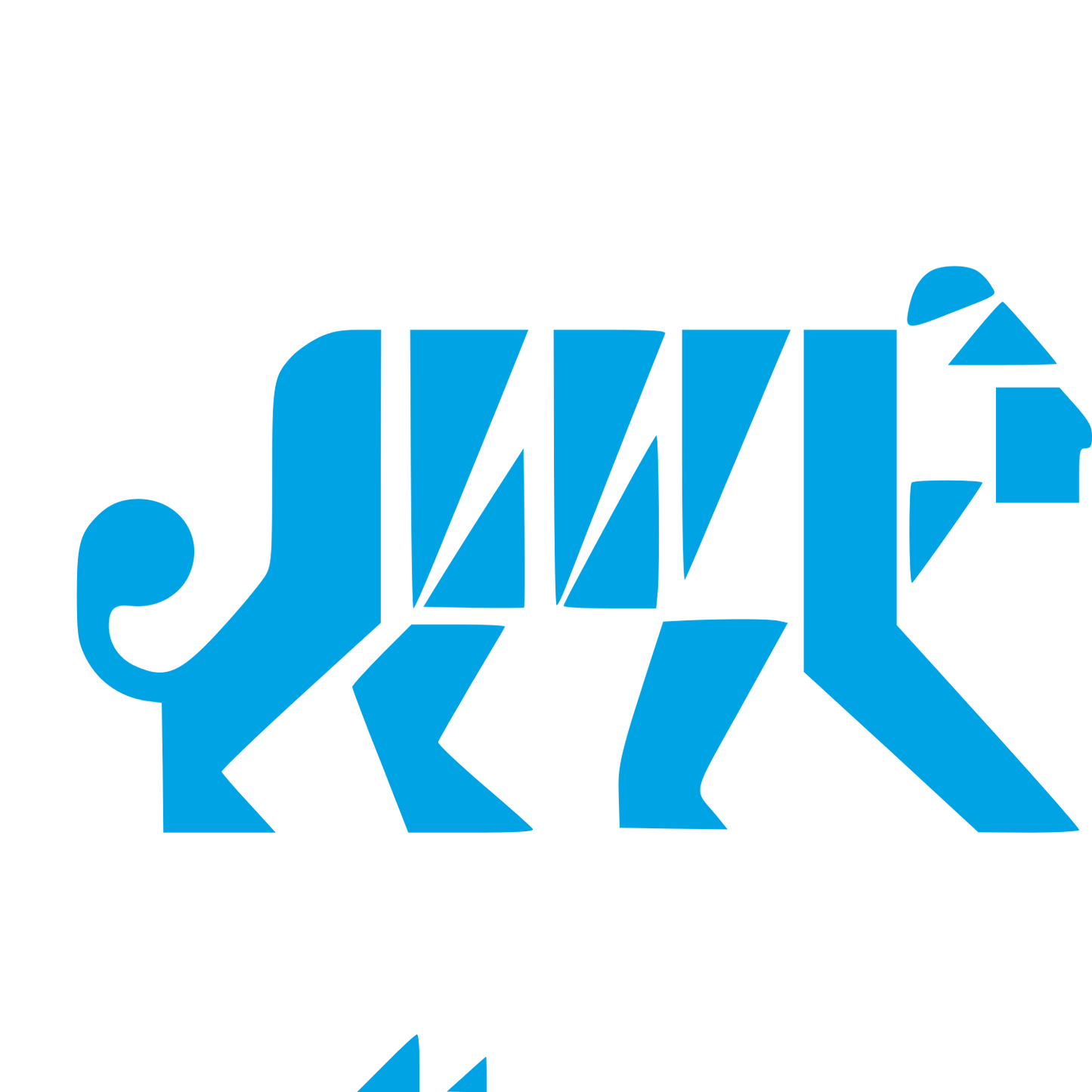 Bauhaus Tiger Logo #00a3e4