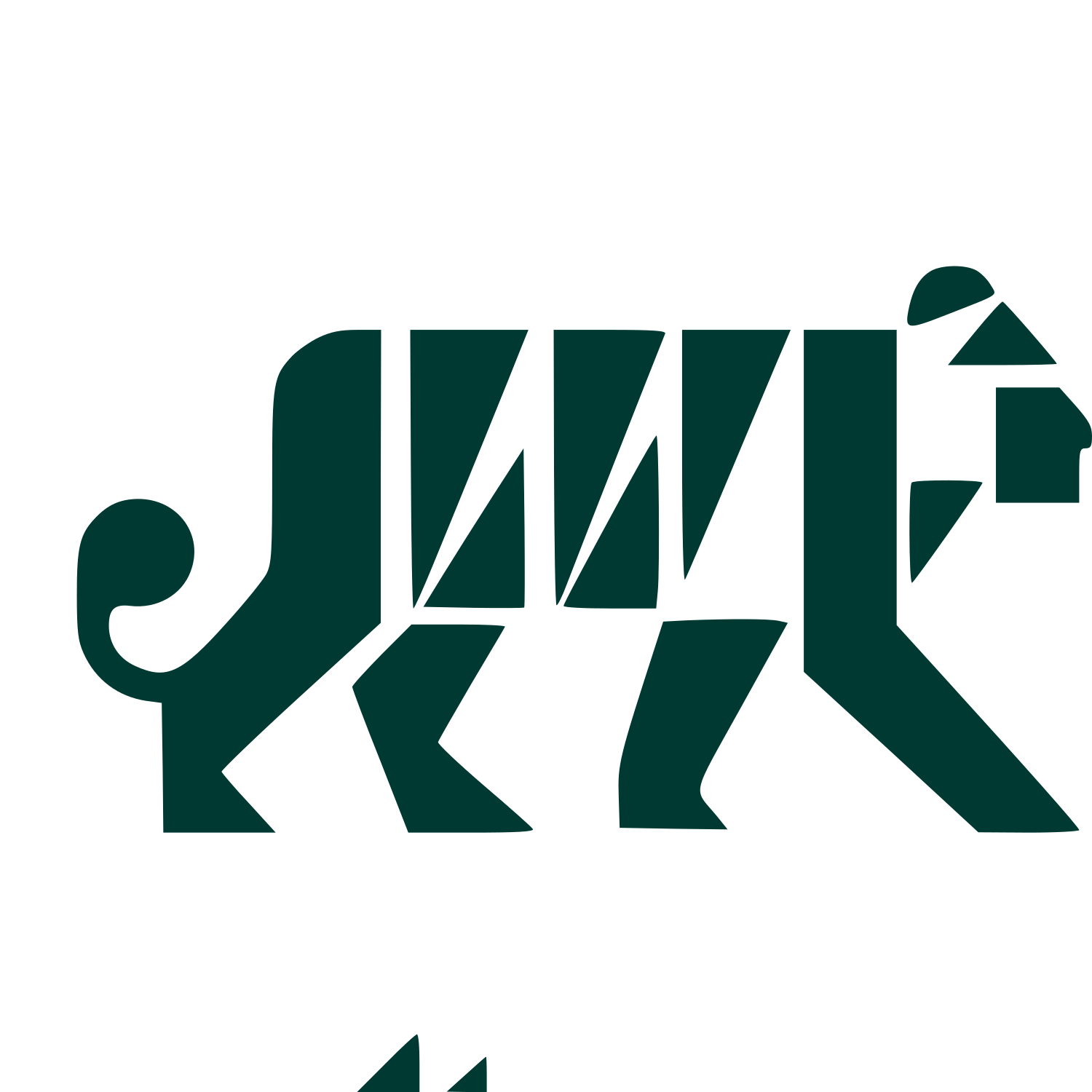 Bauhaus Tiger Logo #003932
