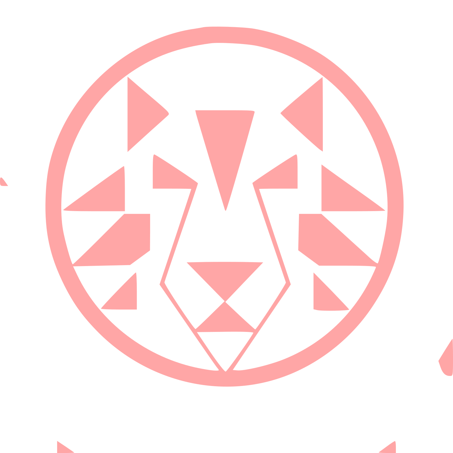 Bauhaus Tiger Circle Logo #ffa6a6