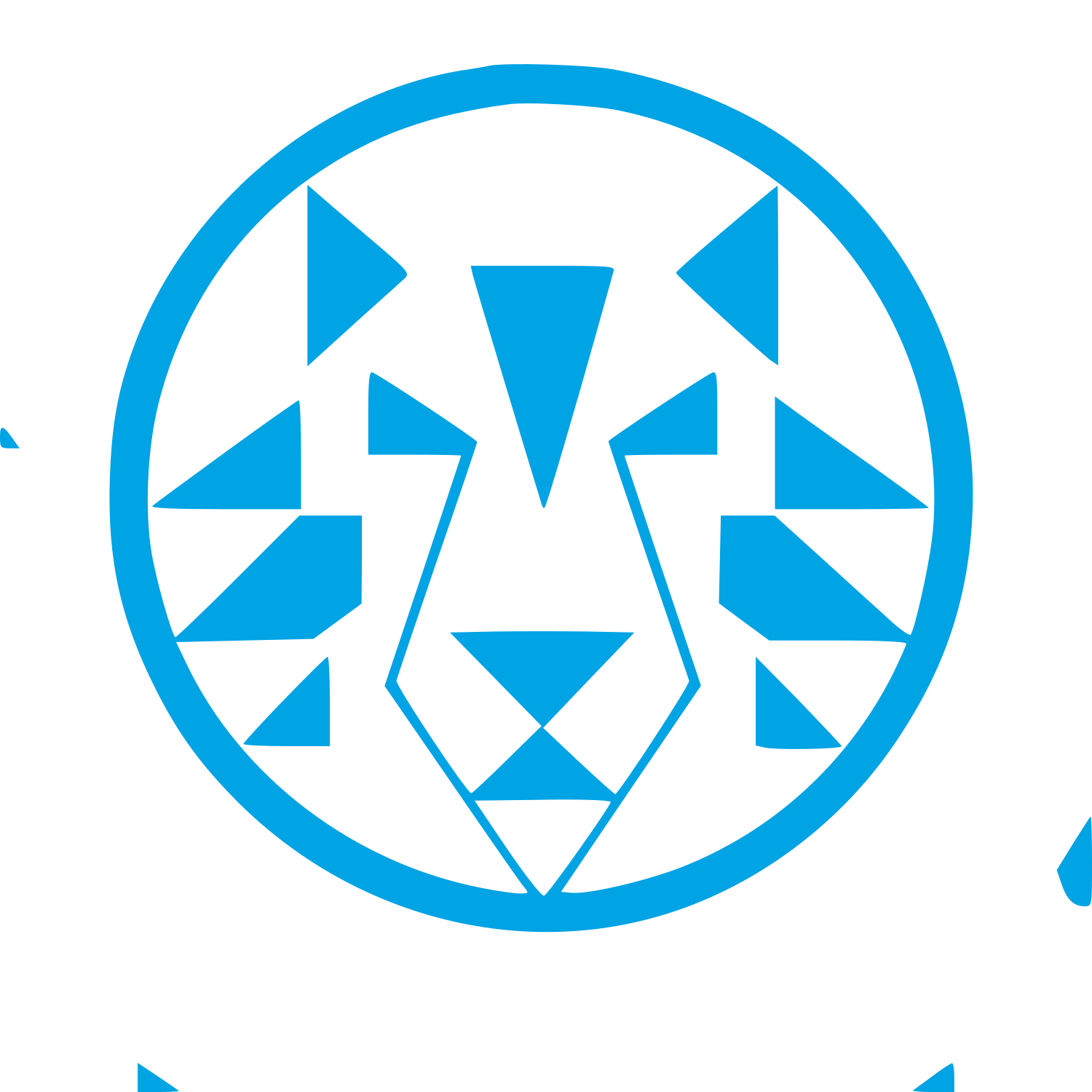 Bauhaus Tiger Circle Logo #00a3e4