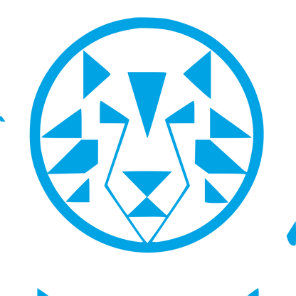 Bauhaus Tiger Circle Logo #00a3e4