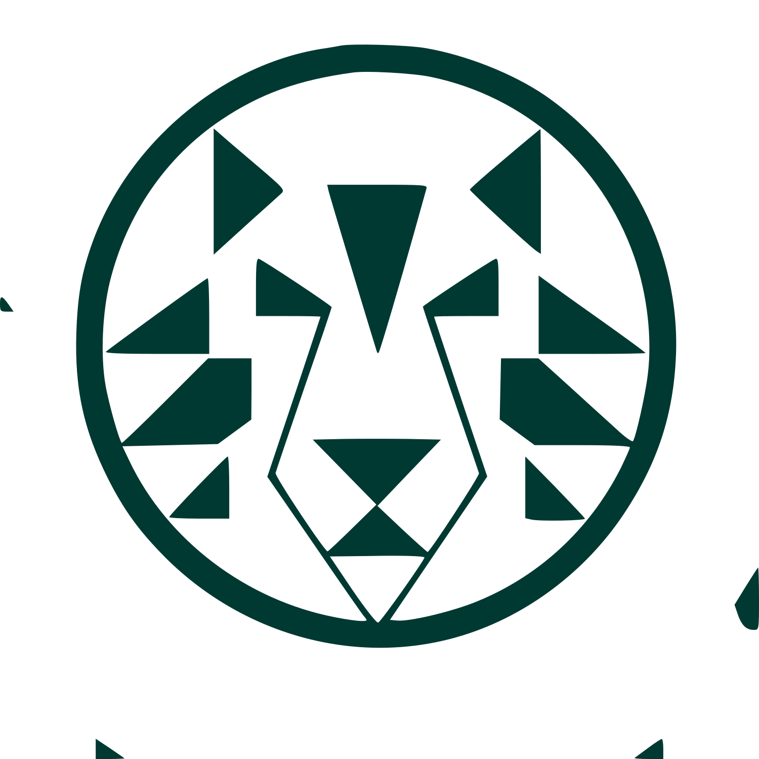 Bauhaus Tiger Circle Logo #003932