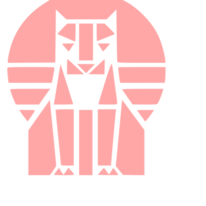 Bauhaus Tiger Circle Logo #ffa6a6