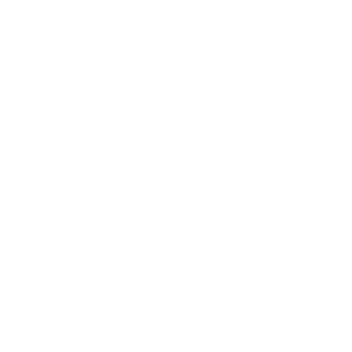 Pixel Thunderbird Logo #ffffff