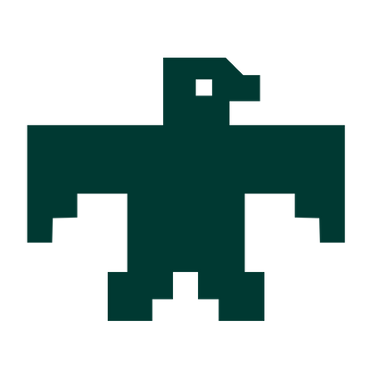 Pixel Thunderbird Logo #003932