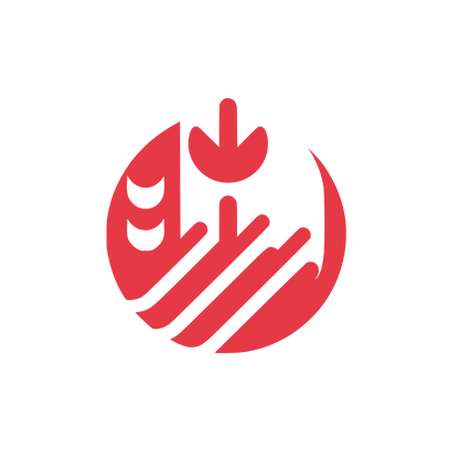 Hand World Logo #E63946